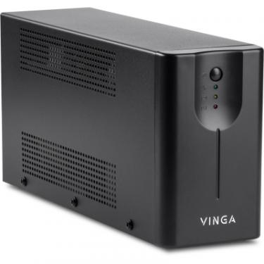 Источник бесперебойного питания Vinga LED 800VA metal case with USB Фото 1