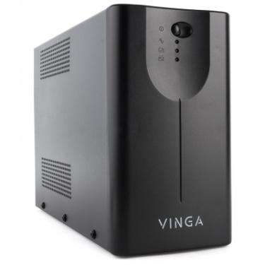 Источник бесперебойного питания Vinga LED 800VA metal case with USB Фото 5