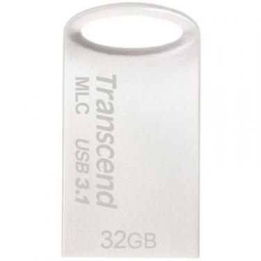USB флеш накопитель Transcend 32GB JetFlash 720 Silver Plating USB 3.1 Фото