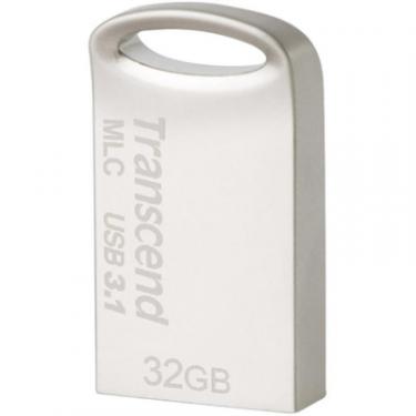 USB флеш накопитель Transcend 32GB JetFlash 720 Silver Plating USB 3.1 Фото 1