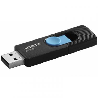 USB флеш накопитель ADATA 64GB UV220 Black/Blue USB 2.0 Фото 1