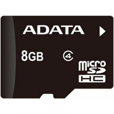 Карта памяти ADATA 8GB microSDHC Class 4 Фото 1