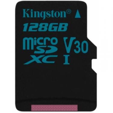 Карта памяти Kingston 128GB microSD class 10 UHS-I U3 Canvas Go Фото