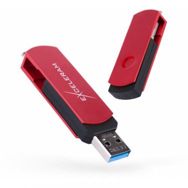 USB флеш накопитель eXceleram 16GB P2 Series Red/Black USB 3.1 Gen 1 Фото