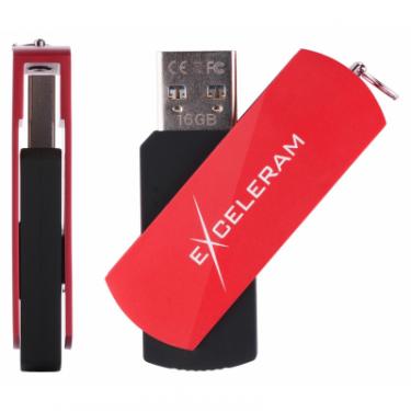 USB флеш накопитель eXceleram 16GB P2 Series Red/Black USB 3.1 Gen 1 Фото 3