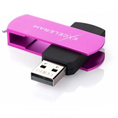 USB флеш накопитель eXceleram 32GB P2 Series Purple/Black USB 2.0 Фото 1