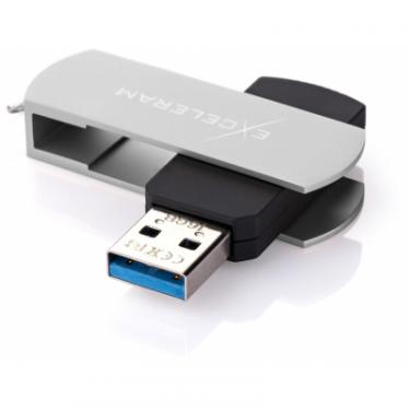 USB флеш накопитель eXceleram 16GB P2 Series Silver/Black USB 3.1 Gen 1 Фото 1