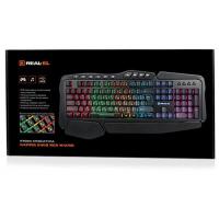 Клавиатура REAL-EL 8900 Gaming RGB Macro, black Фото 2