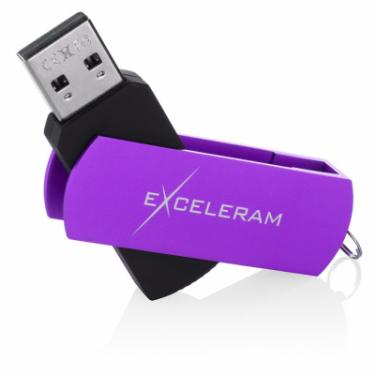 USB флеш накопитель eXceleram 64GB P2 Series Grape/Black USB 2.0 Фото 2