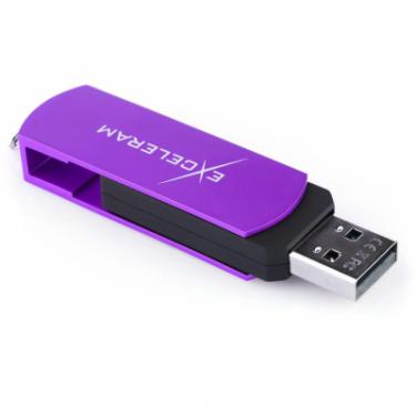 USB флеш накопитель eXceleram 64GB P2 Series Grape/Black USB 2.0 Фото 4