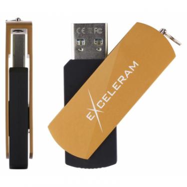 USB флеш накопитель eXceleram 64GB P2 Series Brown/Black USB 3.1 Gen 1 Фото 3