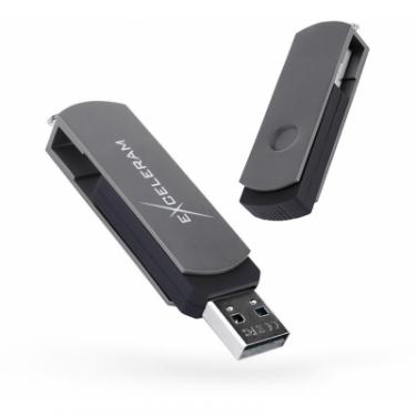 USB флеш накопитель eXceleram 32GB P2 Series Gray/Black USB 2.0 Фото