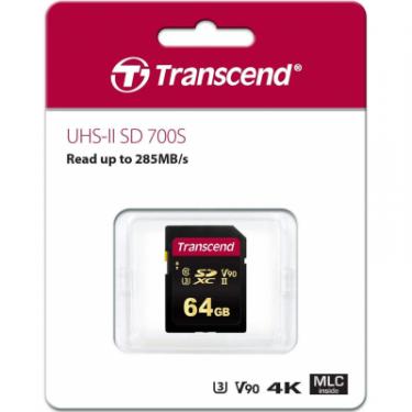 Карта памяти Transcend 64GB SDXC class 10 UHS-II U3 V90 MLC Фото 1