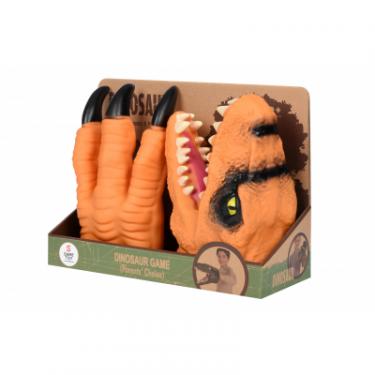 Игровой набор Same Toy Dino Animal Gloves Toys оранжевый Фото