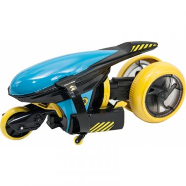 Радиоуправляемая игрушка Maisto Мотоцикл на Cyklone 360 чёрно-голубой Фото