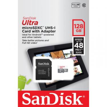Карта памяти SanDisk 128GB microSDXC class 10 UHS-I Ultra Фото 3