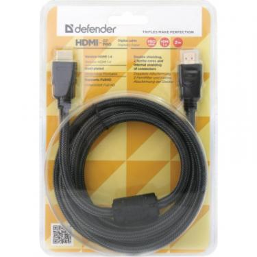 Кабель мультимедийный Defender HDMI to HDMI 2.0m HDMI-07PRO v1.4 Фото 2