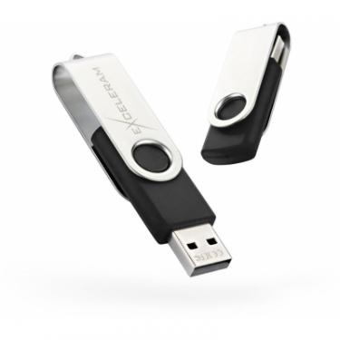 USB флеш накопитель eXceleram 64GB P1 Series Silver/Black USB 2.0 Фото