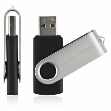 USB флеш накопитель eXceleram 64GB P1 Series Silver/Black USB 2.0 Фото 3