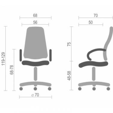 Офисное кресло Аклас Валенсия Soft EX MB Коричневое Фото 5