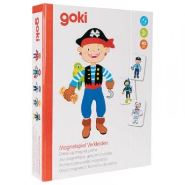 Развивающая игрушка Goki Магнитная книга Наряды для мальчика Фото 3