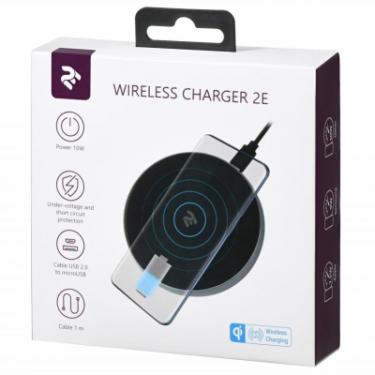 Зарядное устройство 2E Wireless Charging Pad, 10W, black Фото 4