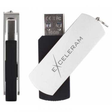 USB флеш накопитель eXceleram 16GB P2 Series White/Black USB 3.1 Gen 1 Фото 3