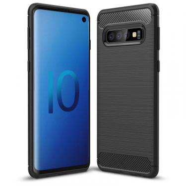 Чехол для мобильного телефона Laudtec для SAMSUNG Galaxy S10 Plus Carbon Fiber (Black) Фото