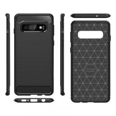Чехол для мобильного телефона Laudtec для SAMSUNG Galaxy S10 Plus Carbon Fiber (Black) Фото 3