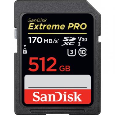 Карта памяти SanDisk 512GB SDXC class 10 UHS-I U3 Extreme Pro Фото
