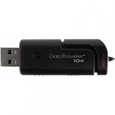 USB флеш накопитель Kingston 32GB DataTraveller 104 Black USB 2.0 Фото 3