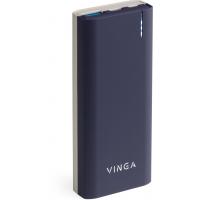 Батарея универсальная Vinga 10000 mAh soft touch purple Фото 3