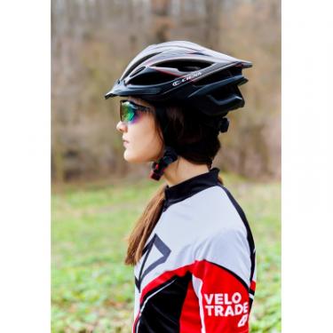 Шлем Velotrade с козырьком СIGNA WT-068 Black/Red L (58-61см) Фото 3
