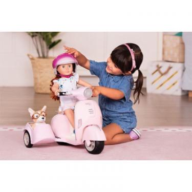 Аксессуар к кукле Our Generation Скутер с боковой коляской Фото 3