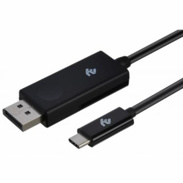 Кабель мультимедийный 2E Type-C to DisplayPort (AM/AM), 1m, black Фото