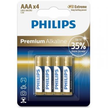 Батарейка Philips AAA LR03 Premium Alkaline * 4 Фото