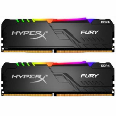 Модуль памяти для компьютера Kingston Fury (ex.HyperX) DDR4 32GB (2x16GB) 2666 MHz HyperX FURY RGB Фото