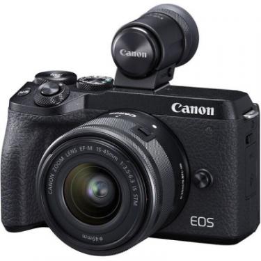 Цифровой фотоаппарат Canon EOS M6 Mark II + 15-45 IS STM + EVF Kit Black Фото 1