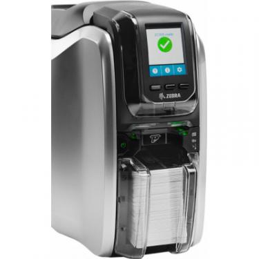 Принтер пластиковых карт Zebra ZC300, двухсторонний, USB, Ethernet Фото 4
