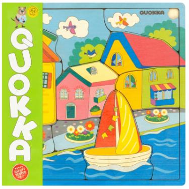 Развивающая игрушка Quokka Пазл-мозаика Домики Фото