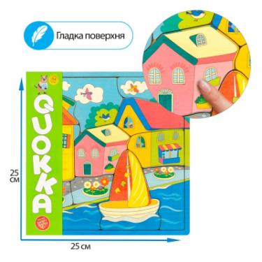 Развивающая игрушка Quokka Пазл-мозаика Домики Фото 3