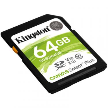 Карта памяти Kingston 64GB SDXC class 10 UHS-I U3 Canvas Select Plus Фото 1