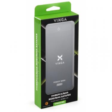 Батарея универсальная Vinga 20000 mAh QC3.0 Display soft touch black Фото 9