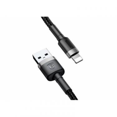 Дата кабель Baseus USB 2.0 AM to Lightning 2.0m Cafule 1.5A gray+blac Фото 1
