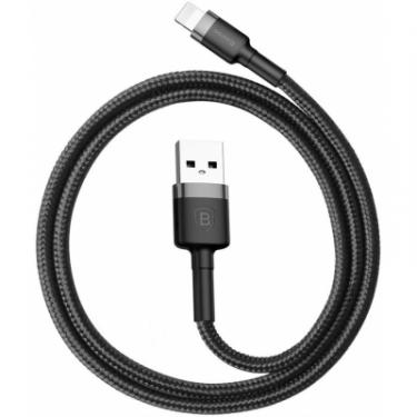 Дата кабель Baseus USB 2.0 AM to Lightning 2.0m Cafule 1.5A gray+blac Фото 2