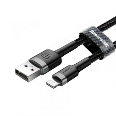 Дата кабель Baseus USB 2.0 AM to Lightning 2.0m Cafule 1.5A gray+blac Фото 3