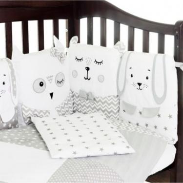 Детский постельный набор Верес Сменный Smiling Animals white-grey (3 ед.) Фото 1