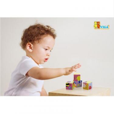 Развивающая игрушка Viga Toys Пазл-кубики Ферма Фото 3