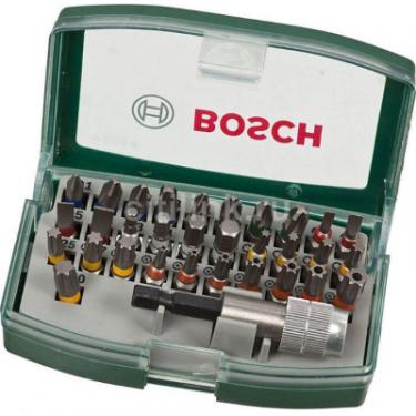 Набор бит Bosch 32 шт + магнитный держатель Фото 1
