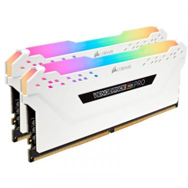 Модуль памяти для компьютера Corsair DDR4 16GB (2x8GB) 3200 MHz Vengeance RGB Pro White Фото 2